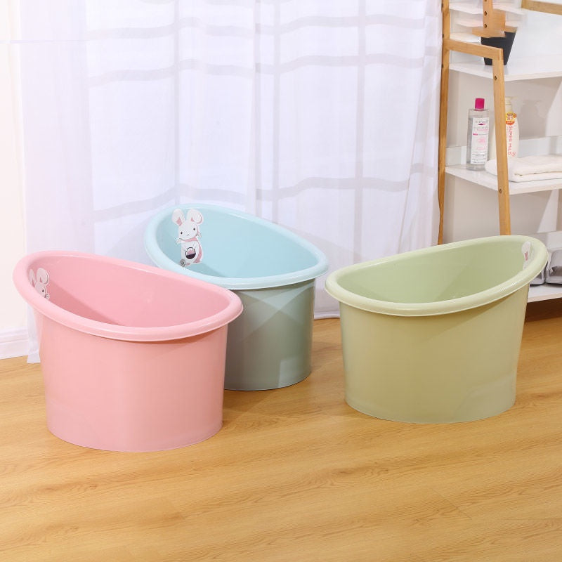 Space Saving Sit and Soak Bucket Baby Bath Tub with Seat in different color