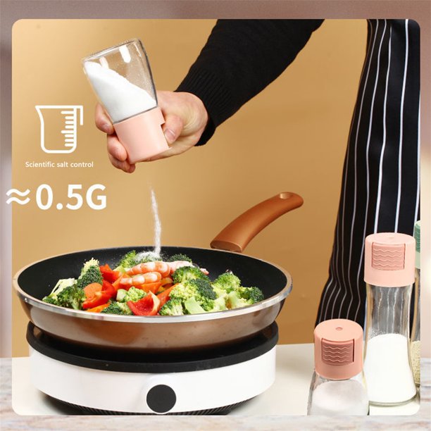 Measurable Mini Salt Control Bottle with Top Press Button Measurable Mini Salt Control Bottle with Top Press Button