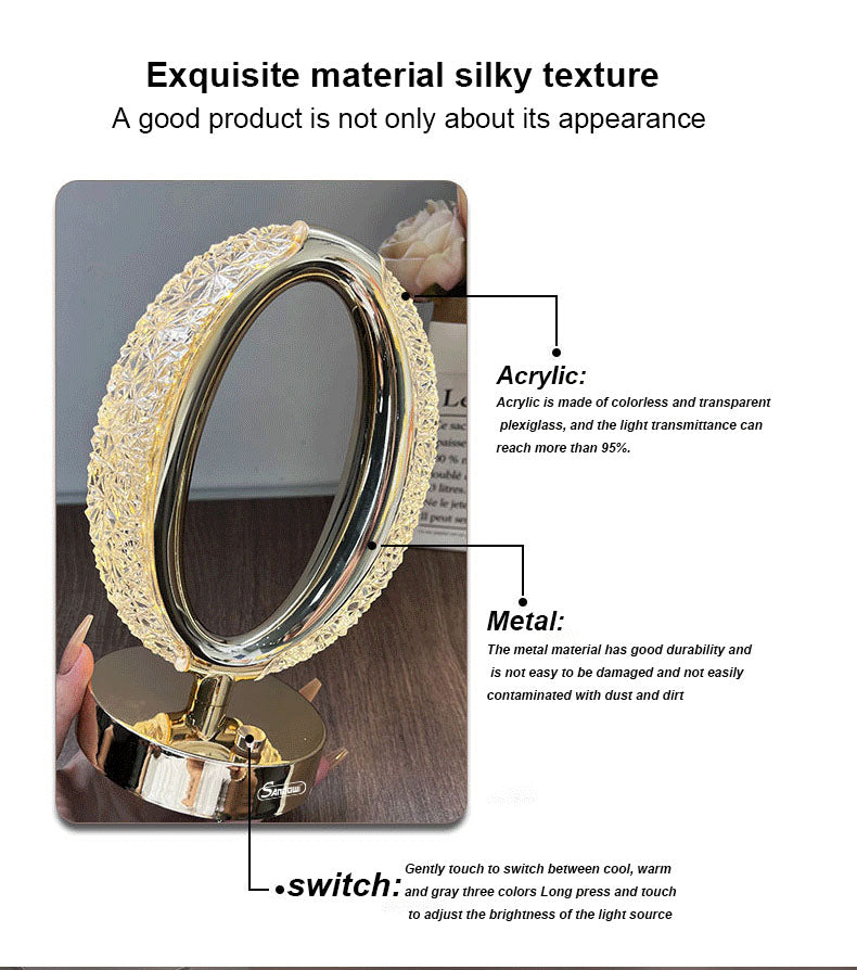 Touch Control USB Charging Star Eye Crystal Lamp with features