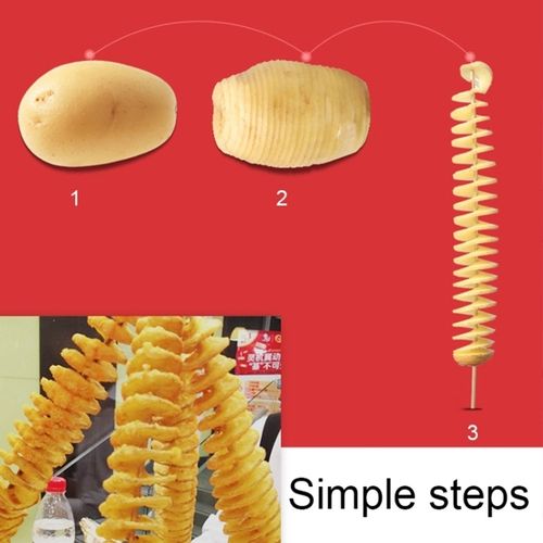 Stainless Steel Potato Slicer Manual Twisted Slicer Stainless Steel Potato Slicer Manual Twisted Slicer