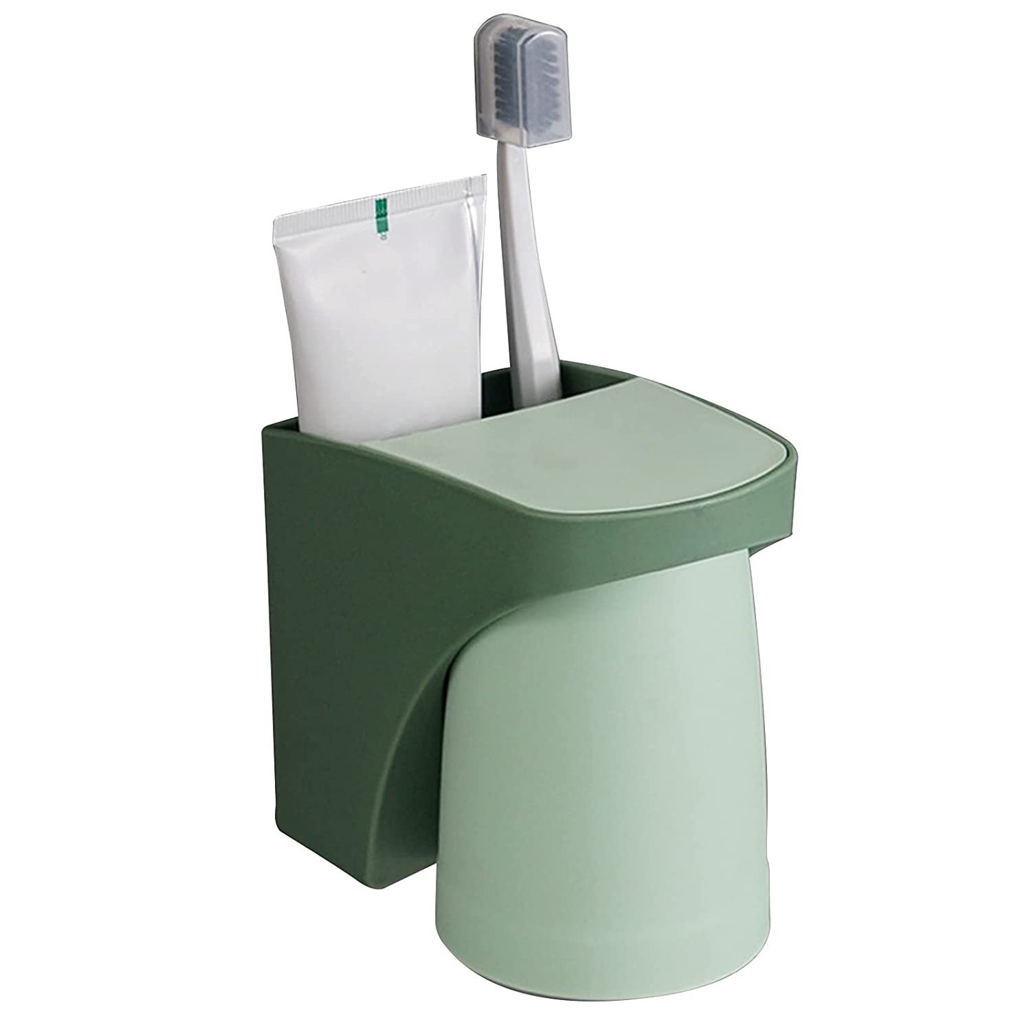 Wall Mount Magnetic Toothbrush Cup Holder