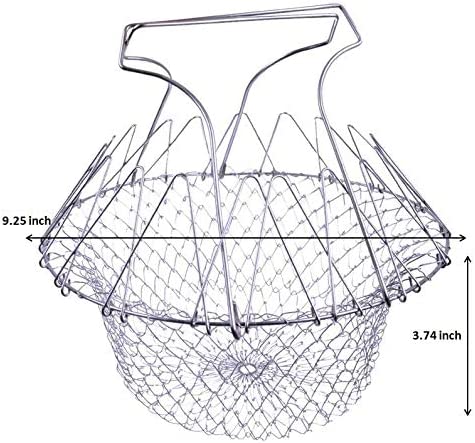 Foldable Oil Drain Basket with its size
