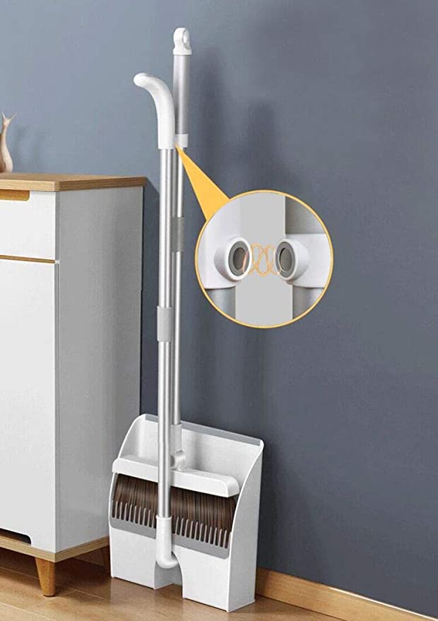 Magnetic Household Broom with Dustpan