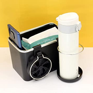 Car Armrest Storage Box with Cup Holder