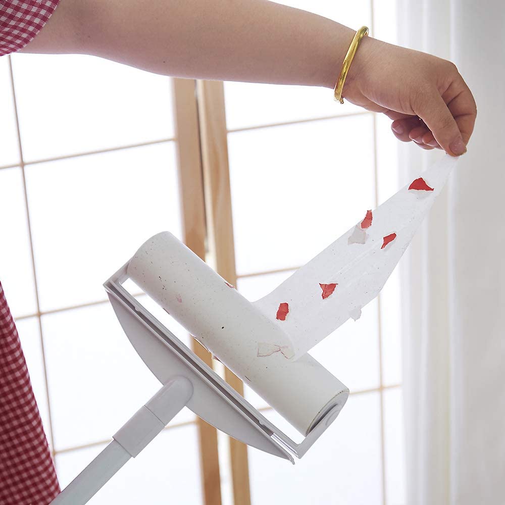 Sticky Mop with Sticky Paper Roller 60 Sheets Sticky Mop with Sticky Paper Roller 60 Sheets