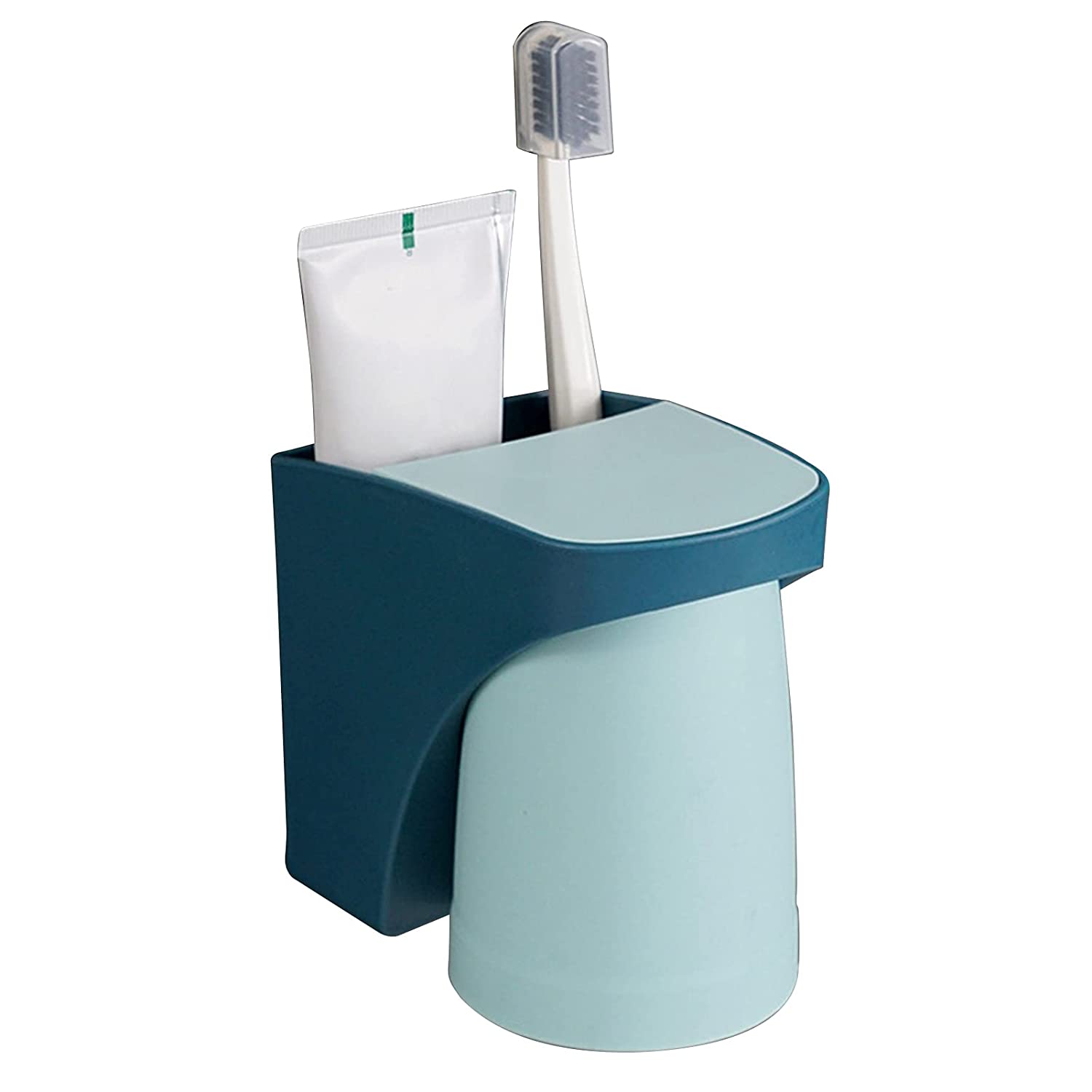 Wall Mount Magnetic Toothbrush Cup Holder