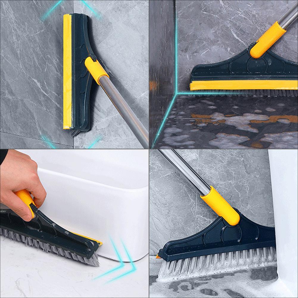 2in1 Floor Scrub Brush with Wiper