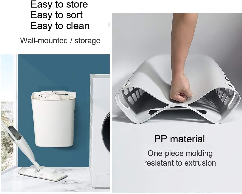 Large Wall Mounted Collapsible Laundry Storage Basket Large Wall Mounted Collapsible Laundry Storage Basket