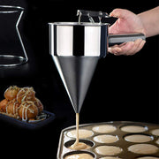 Someone making food with a Stainless Steel Batter Dispenser