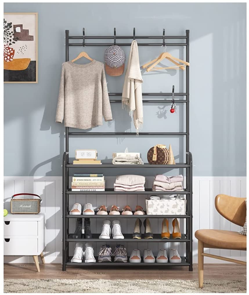 3in1 Multifunctional Hall Tree Shoe Rack with Storage Organizer