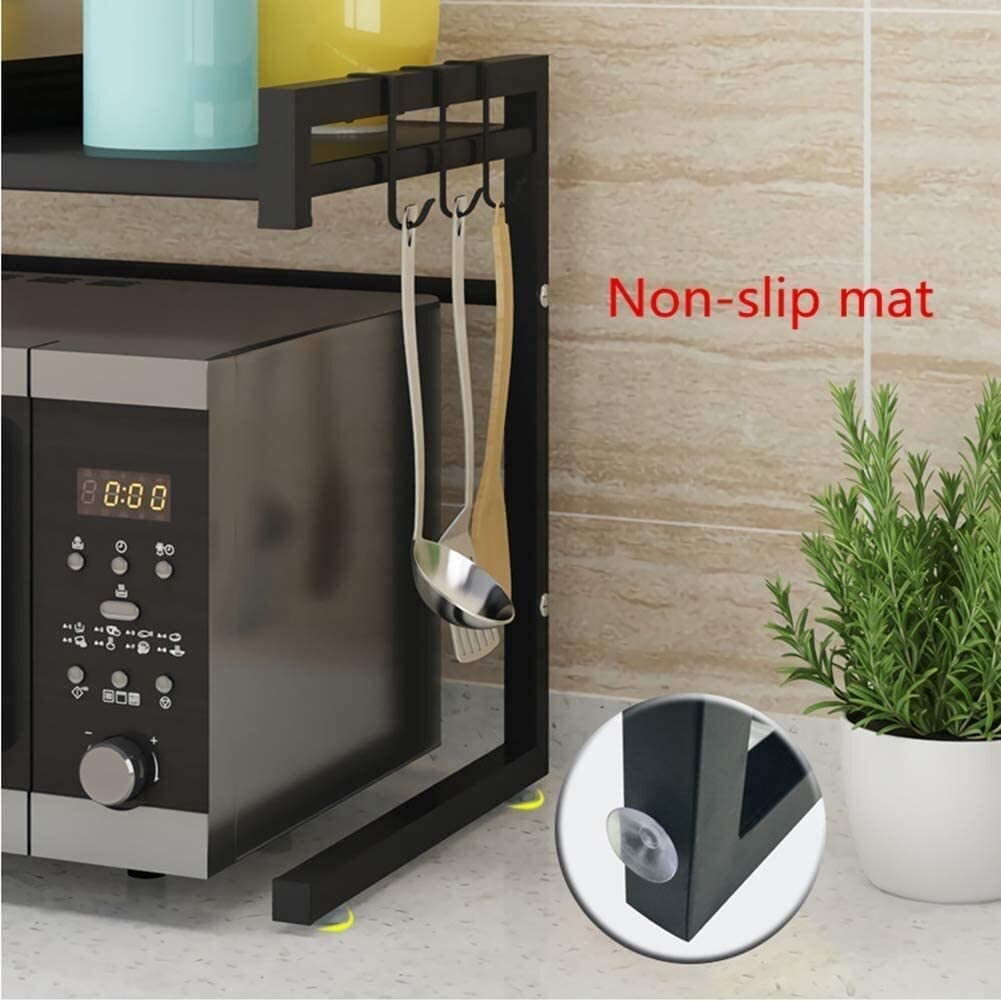 Showing non slip mat of a microwave oven rack