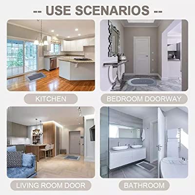 Collage image displaying the suitable areas in a house to use Bathroom Floor Mat