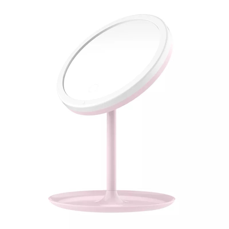 ZL ZELing Vanity Mirror with Lights, with 17 LED Lights, Makeup Mirror  USB-Powered Dimmable Light with Touch Control, Frameless Dressing 3 Color