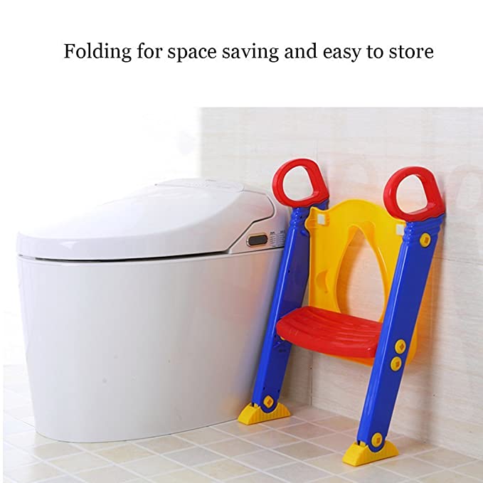 Potty Toilet Trainer with Step Stool Ladder, (3 in 1) Trainer for Kids Toddlers