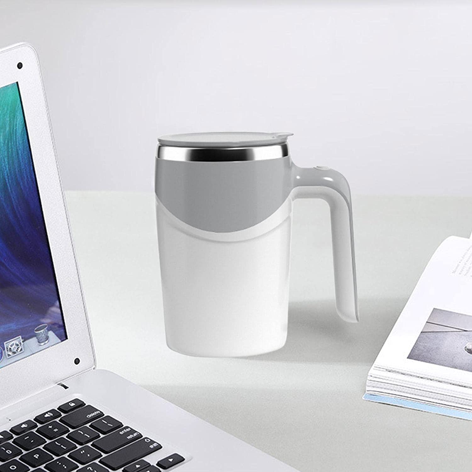 Portable Self Stirring Mug, Automatic Magnetic Stirring Coffee Mug