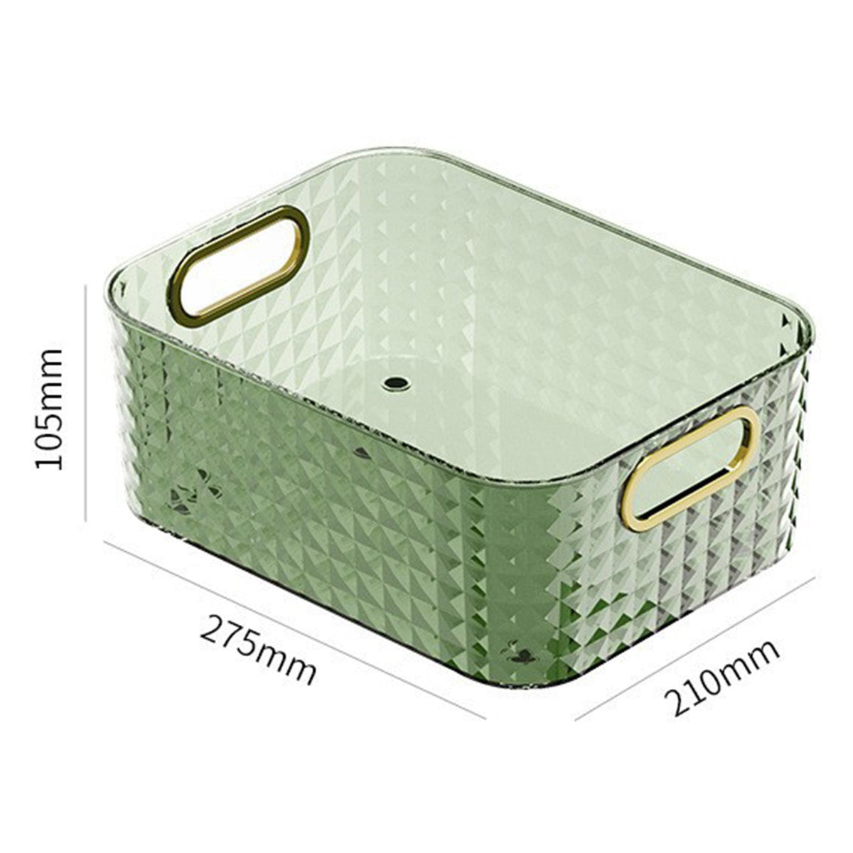 Portable Desk Cosmetics Holder Storage Box Size