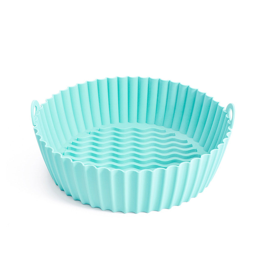 Silicone Basket Pot Tray Round Liner Air Fryer Mat Container Accessories  Pan Baking Mold Pastry Canister Shape Protector DC05