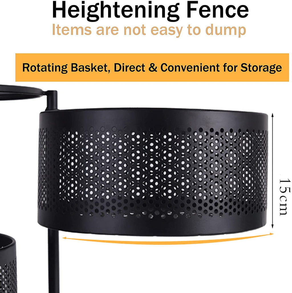 4 Tier Kitchen Storage Rotatable Rack