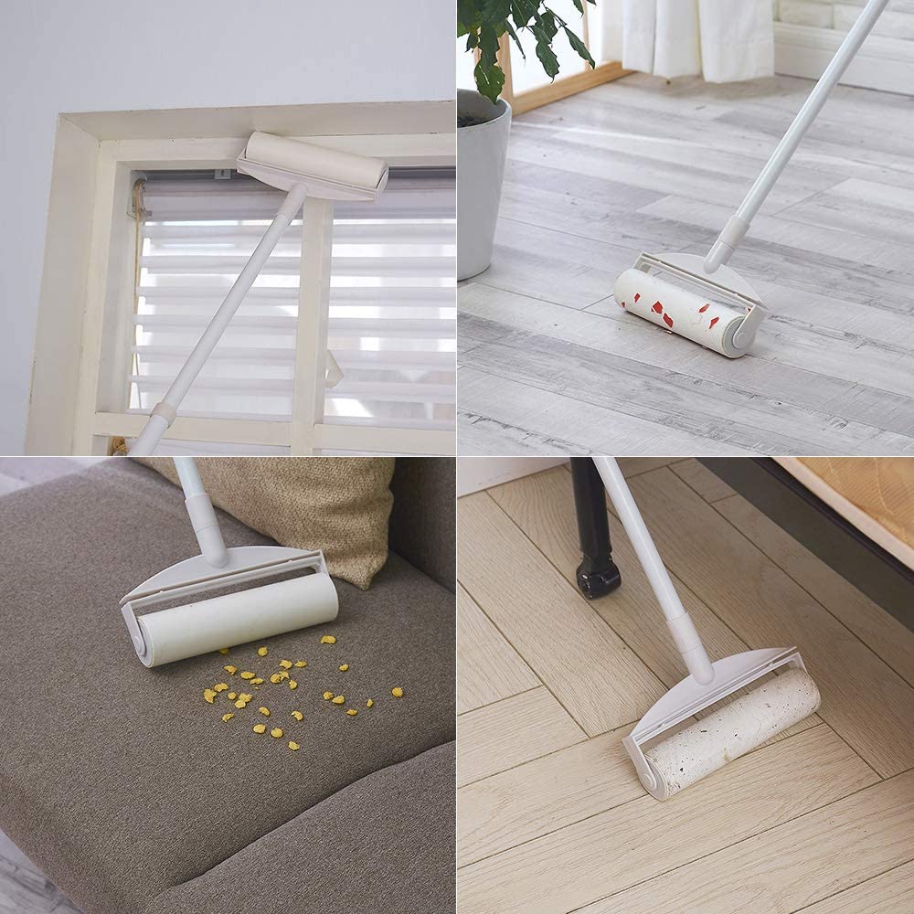 Sticky Mop with Sticky Paper Roller 60 Sheets Sticky Mop with Sticky Paper Roller 60 Sheets