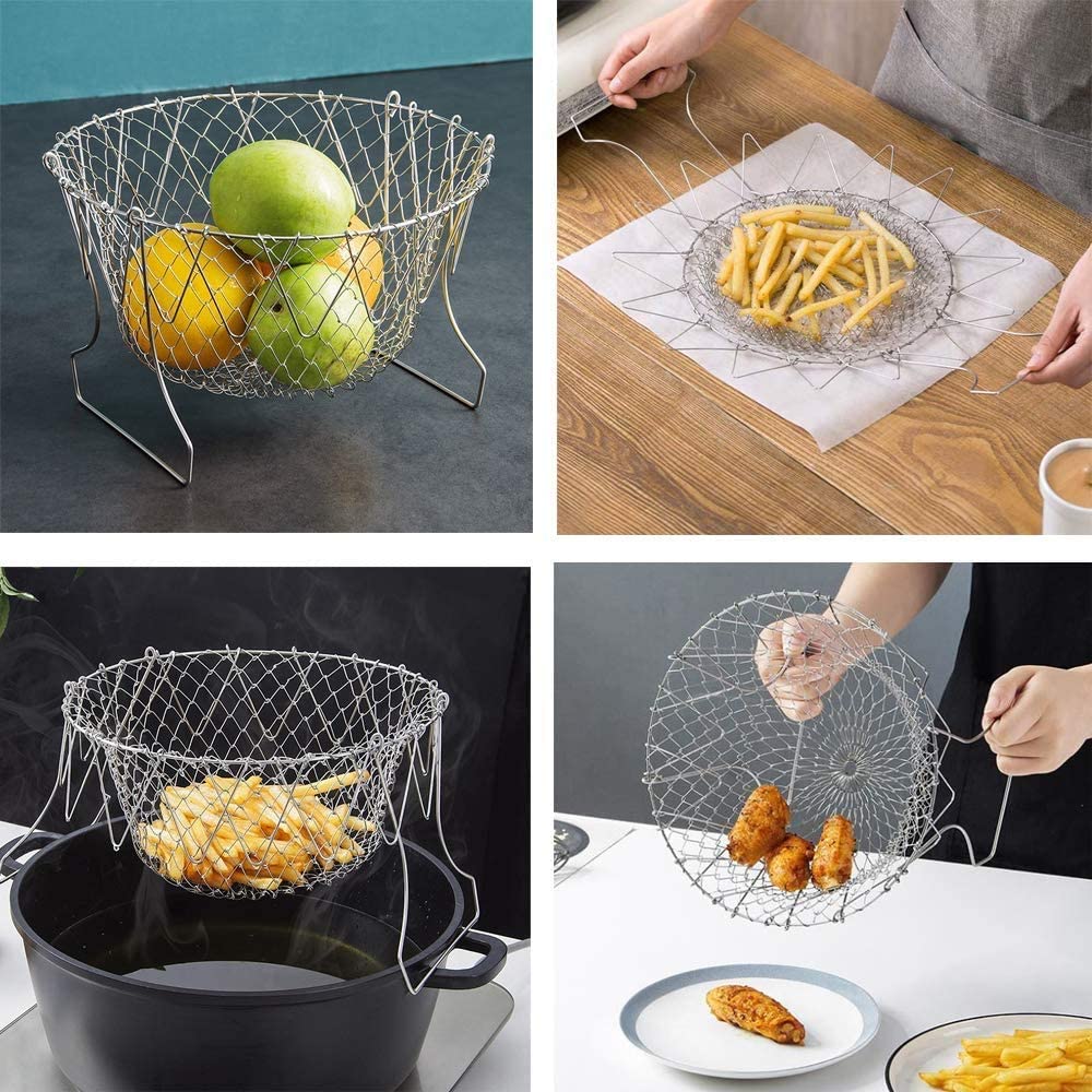 Foldable Oil Drain Basket