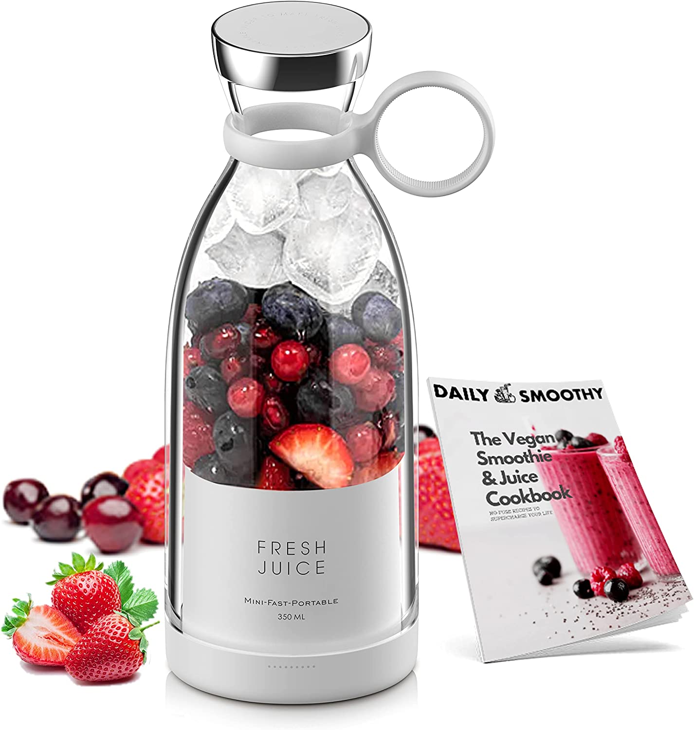 350ml Portable Instant Smoothie Juicer Blender with something in it