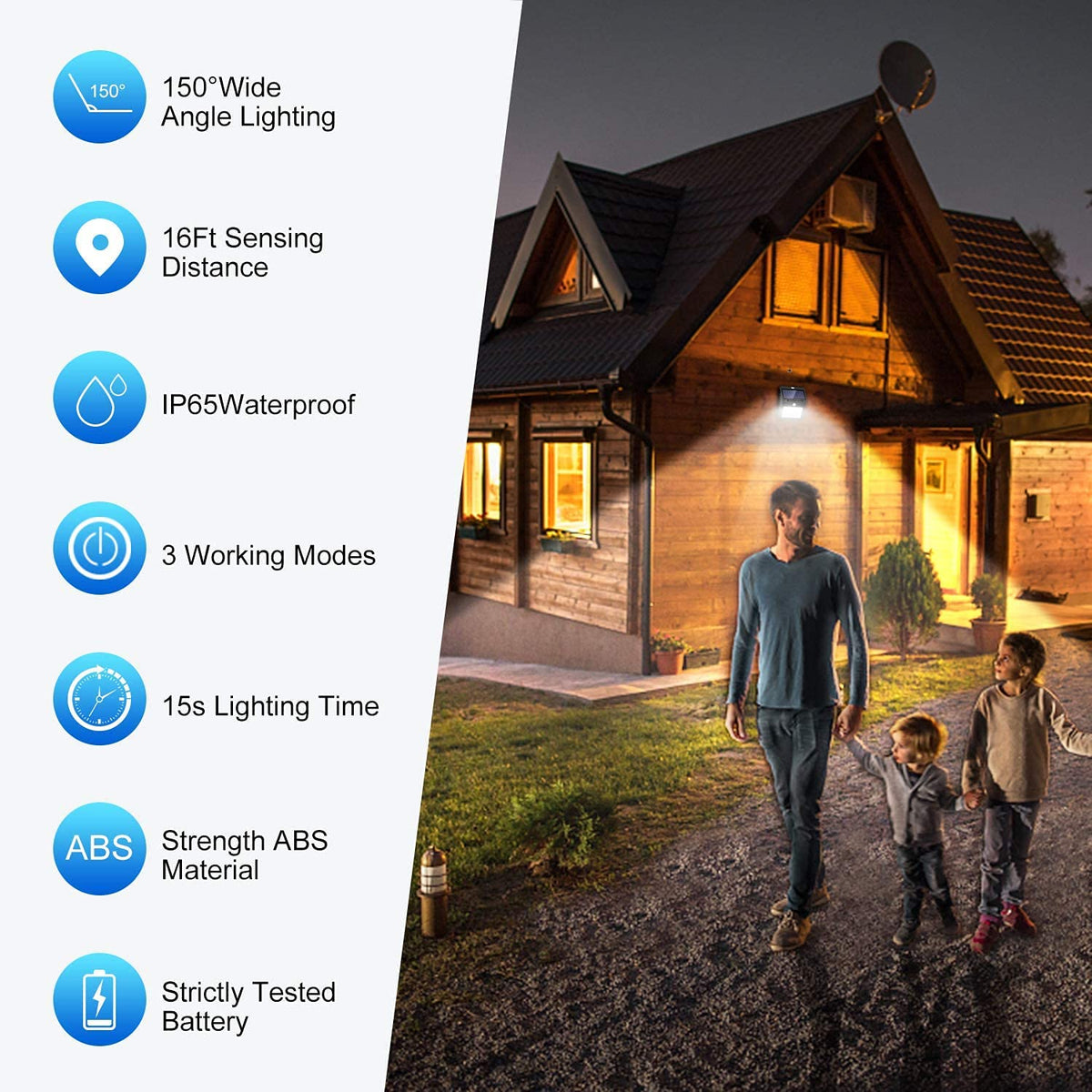Solar Motion Sensor Outdoor Light - Product Details