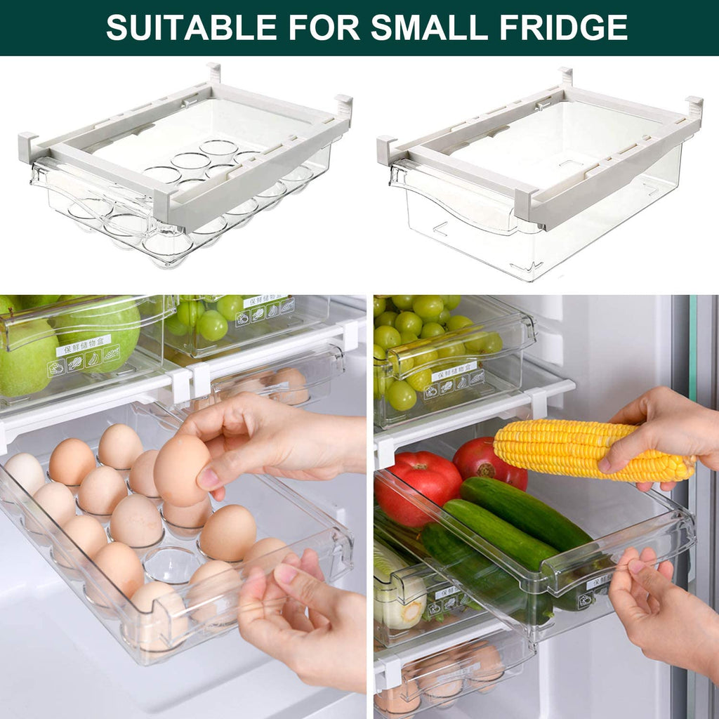 Refrigerator Drawer Transparent Organizer Rack Refrigerator Drawer Transparent Organizer Rack