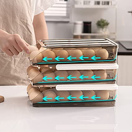 Liquid Egg Rack Multi Layer Auto Scrolling Stackable Egg Rack