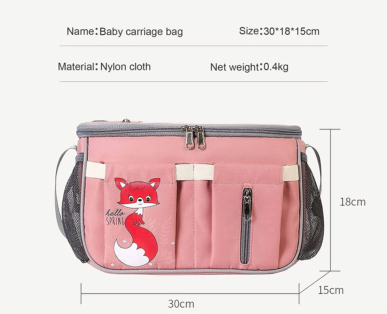 Diaper Bag Backpack Large Capacity Infant Care Organizer Stroller Bag