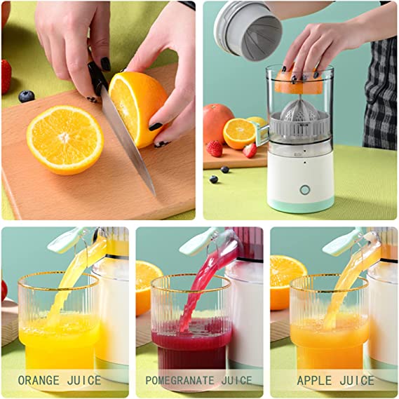 Portable USB Charging Electric Citrus Juicer Rechargeable Hands-Free Squeezer