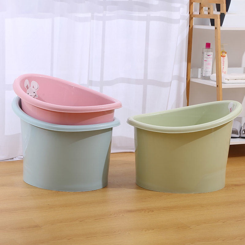 Space Saving Sit and Soak Bucket Baby Bath Tub with Seat in different color