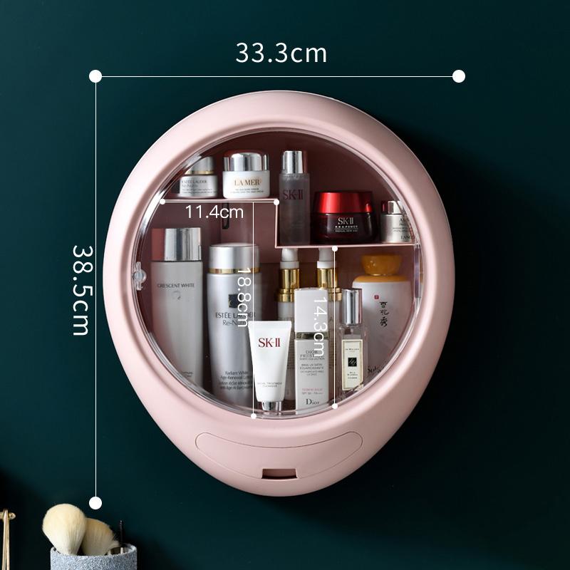 Wall Mount Large Capacity Bathroom Cosmetics Storage Box