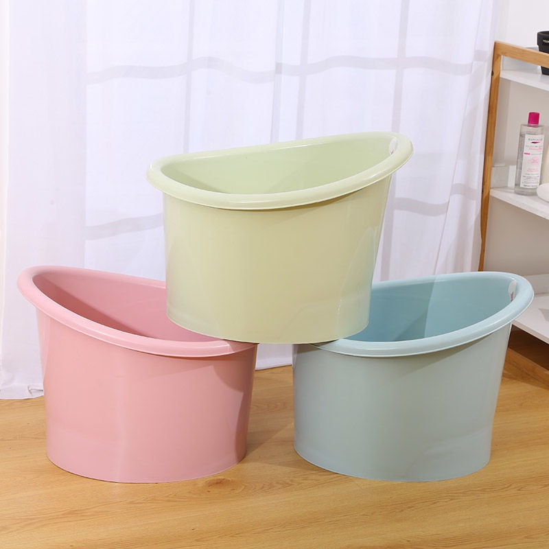 Space Saving Sit and Soak Bucket Baby Bath Tub with Seat in different color