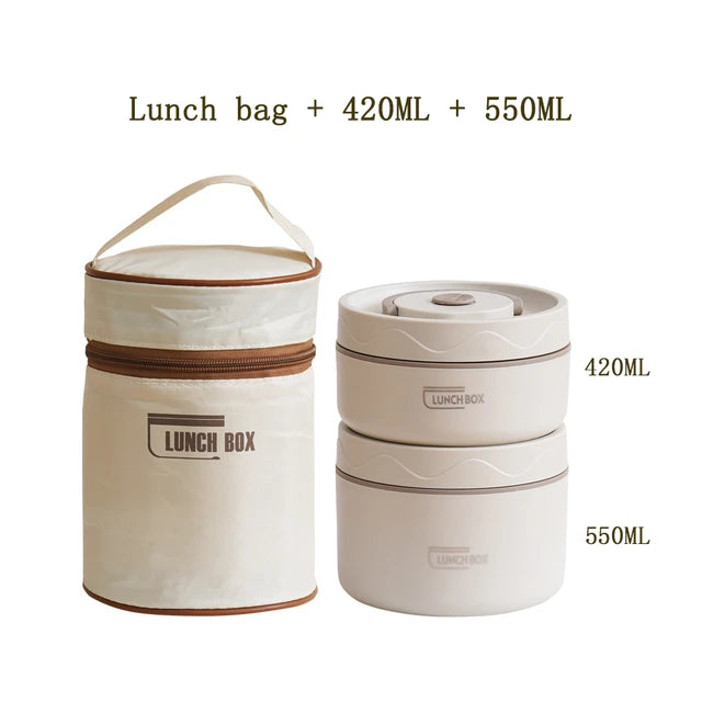 Stainless Steel Thermal Vacuum Insulated Lunch Box Set Stainless Steel Thermal Vacuum Insulated Lunch Box Set