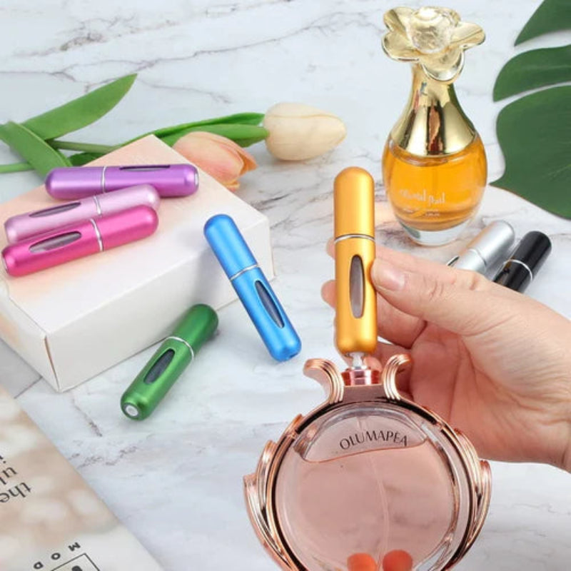 some one holding  Mini Perfume Refill Bottle