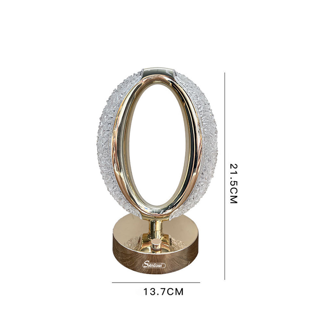 Touch Control USB Charging Star Eye Crystal Lamp with its size