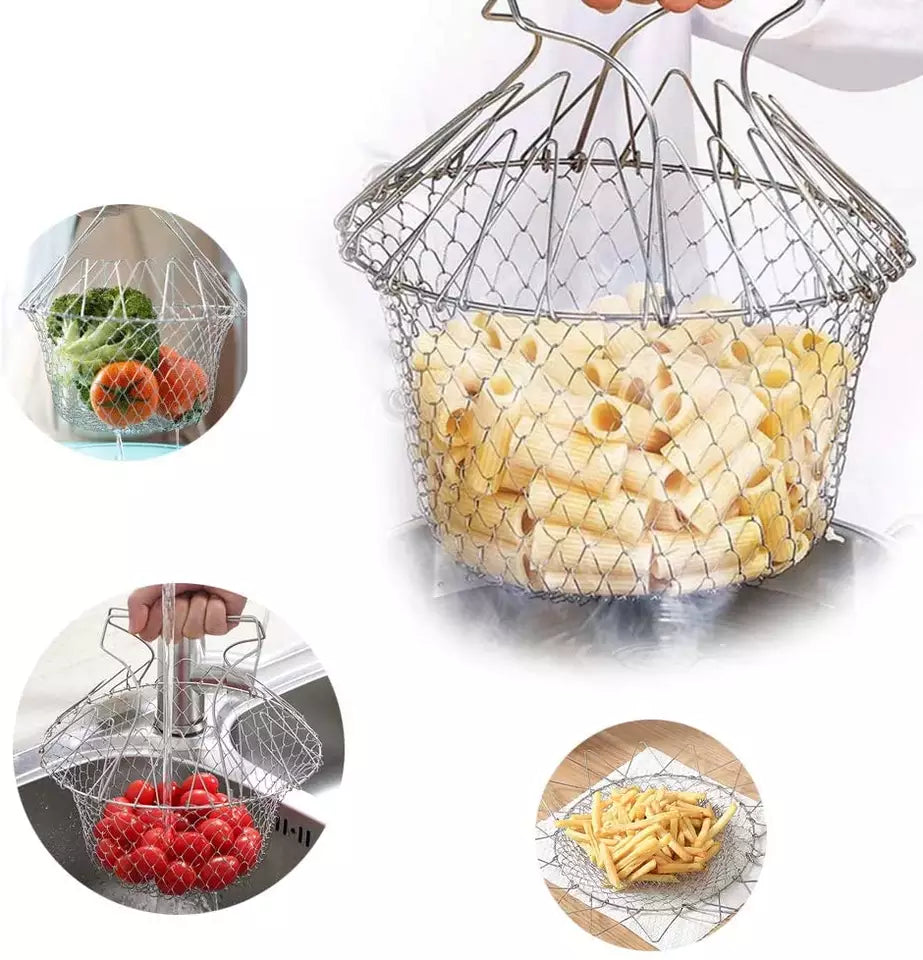 Foldable Oil Drain Basket Foldable Oil Drain Basket