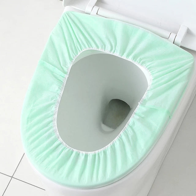 10 Pcs Disposable Waterproof Double-layer Portable Toilet Seat Cover