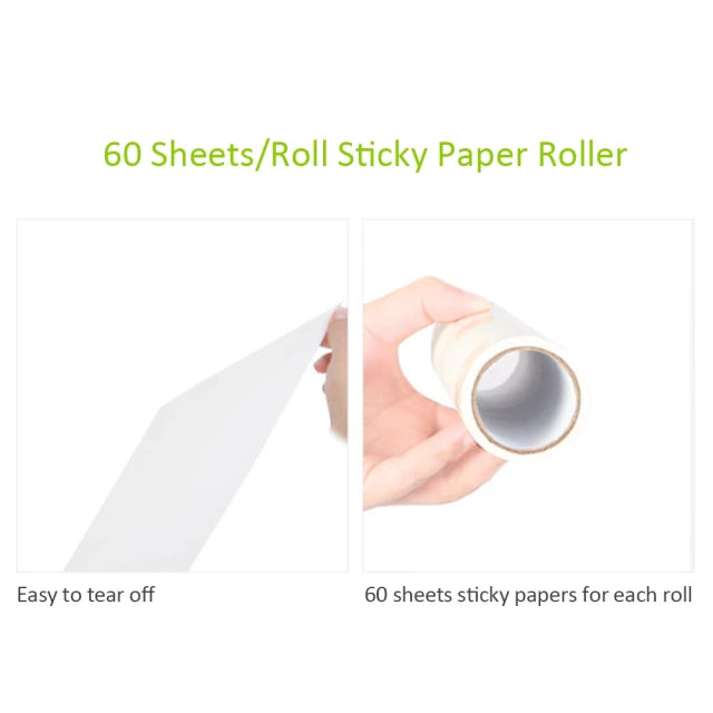 Sticky Mop with Sticky Paper Roller 60 Sheets