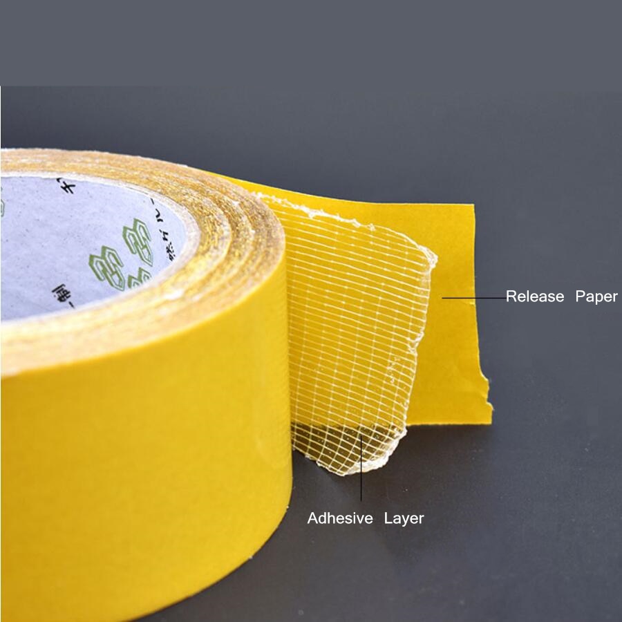 Double Sided Self Adhesive Fiberglass Cloth Strong Tape