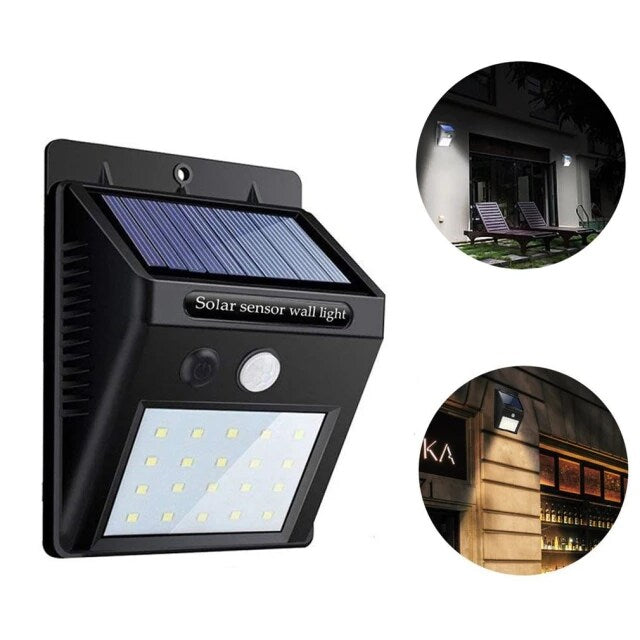 LED Solar Motion Sensor Outdoor Light