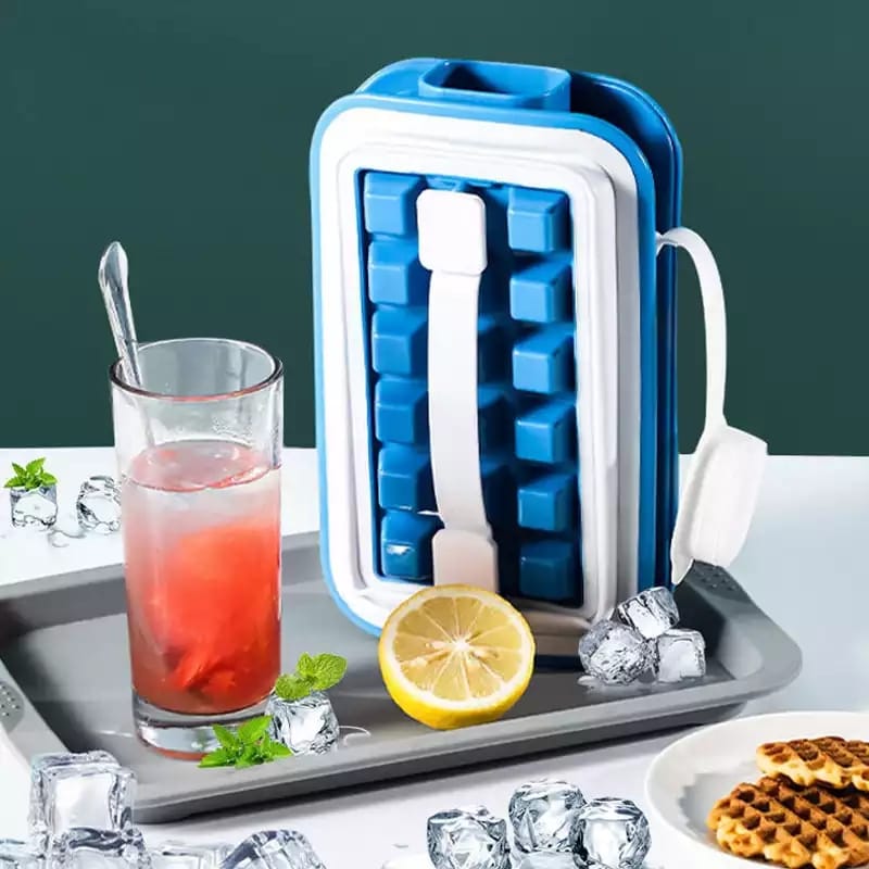 Foldable Ice Maker Portable Silicone Kettle Homemade Ice Cube Mold