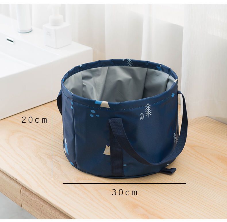 Collapsible Bucket Multi-Use Portable Basin for Soaking Feet Travelling Camping Picnic Indoor Outdoor