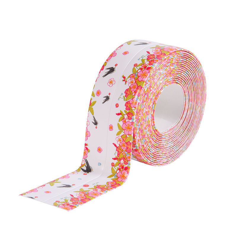 Adhesive tape for the kitchen sink in orange color
