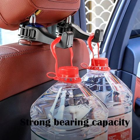 2 Pcs Car Headrest Hook Handbag Storage Holder