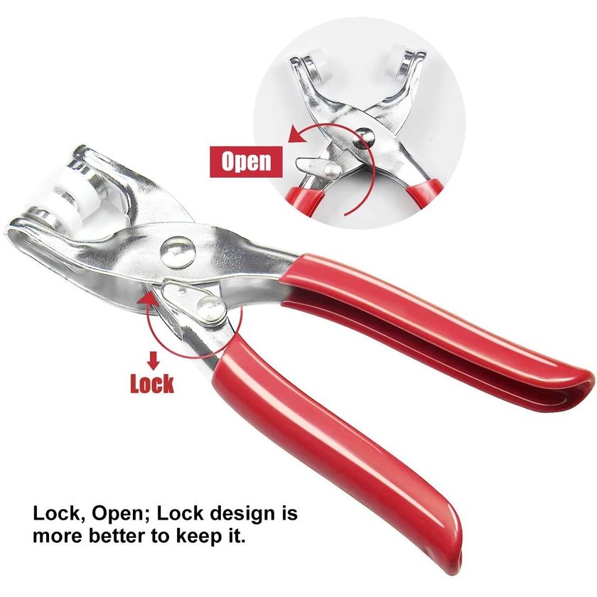 One Press Quick Button Fitter Plier, Stainless Steel Thickened Snap Button Fixer One Press Quick Button Fitter Plier, Stainless Steel Thickened Snap Button Fixer