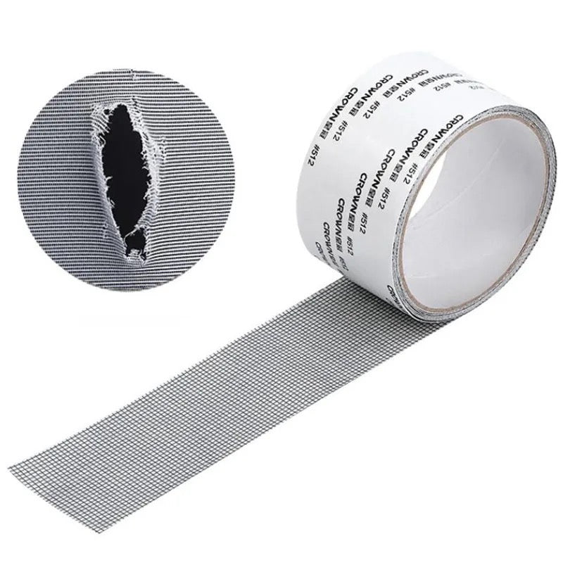 Self-adhesive Net Door Fix Patch Anti-Insect Holes Repair Mesh Tape Self-adhesive Net Door Fix Patch Anti-Insect Holes Repair Mesh Tape
