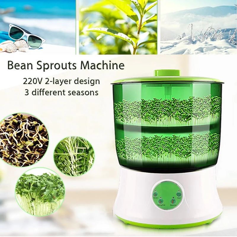 Household Automatic 2 Layer Bean Seeds Sprouts Machine