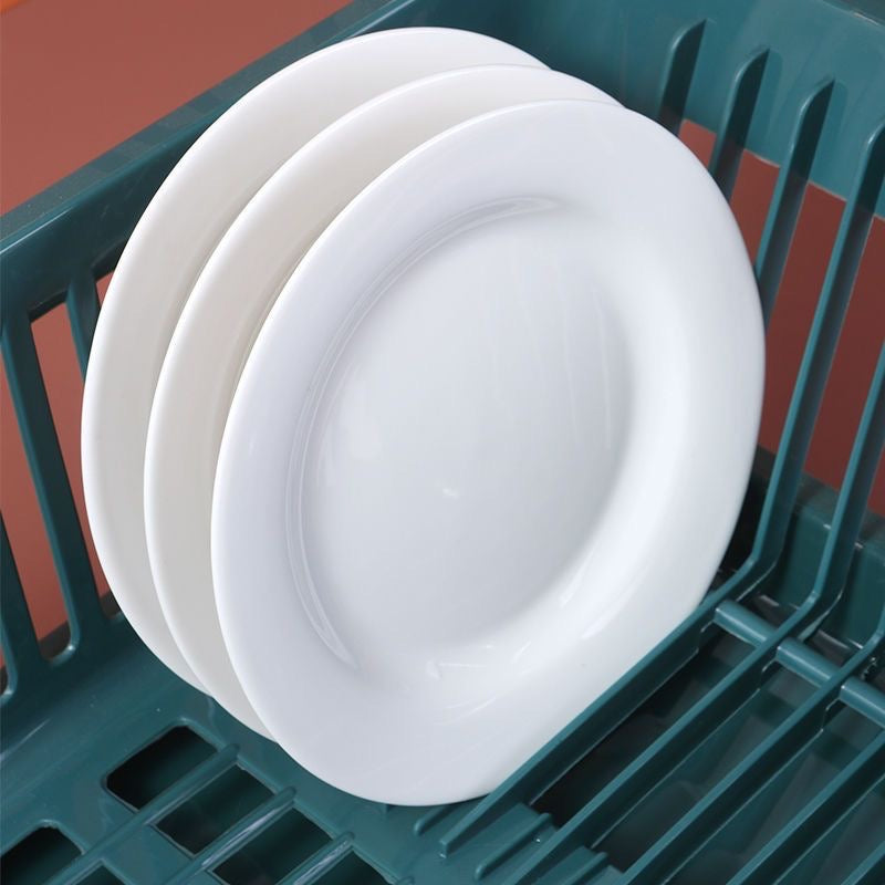 Double Layer Kitchen Dishes & Utensils Drying Organizer Rack