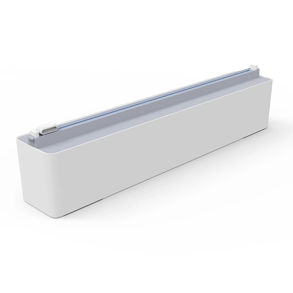 Wall Mount Instant Plastic Wrap Dispenser with Slide Cutter Wall Mount Instant Plastic Wrap Dispenser with Slide Cutter